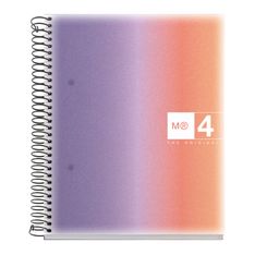 Miquelrius Notebook design Aurora - Cahier à spirale - A5 - 120 feuilles - petits carreaux (5x5 mm) - provence