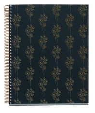Miquelrius Notebook design Lifestyle - Cahier à spirale - A5 - 100 feuilles - petits carreaux (5x5 mm) - bouquet british bloom