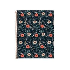 Miquelrius Notebook design Lifestyle - Cahier à spirale - A4 - 100 feuilles - petits carreaux (5x5 mm) - flowers british bloom
