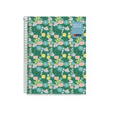 Miquelrius Notebook design Natura - Cahier à spirale - A5 - 80 feuilles - petits carreaux (5x5 mm) - fleur
