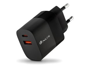 NGS - Chargeur secteur - Ultra Rapide - 45 Watt - 2 connecteurs de sortie (USB-C, USB-A) - noir