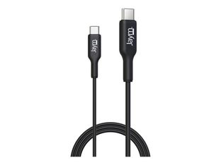 JAYM - Câble USB - USB-C vers USB-C - 1 m - 100 W - noir