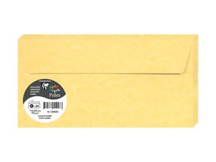Clairefontaine Pollen - Enveloppe - portefeuille - côté ouvert - auto-adhésif (peler et sceller) - imprimable - sand marble - pack de 20