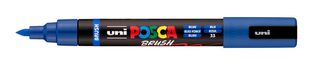Posca - Marqueur peinture pointe moyenne brush - 1-4 mm - bleu foncé