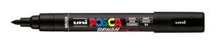 Posca - Marqueur peinture pointe moyenne brush - 1-4 mm - noir