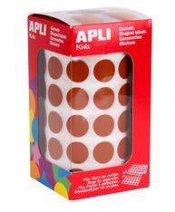 Rollo Gomets redondos 15mm Marrón