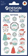 15 tatouages bonhommes de neige de Noël
