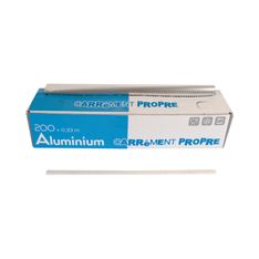 6 rouleaux d'Aluminium professionel- 200 x 0.45 ml - boîte distributrice