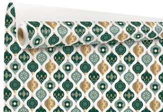 Rouleau papier cadeau kraft - 0,69 x 25 m - winston vert