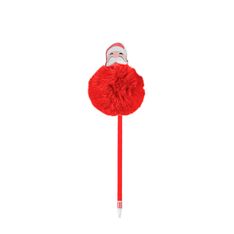 Stylo pompon Noël - Peluche et PU - couleurs assorties - Viquel