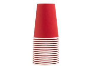 Pronappe - Tasse - Taille 7 cm diameter - 200 ml - jetable - rouge (pack de 15)