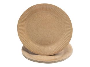 Pronappe - Assiette - Taille 23 cm diameter - rond - jetable - kraft (pack de 20)