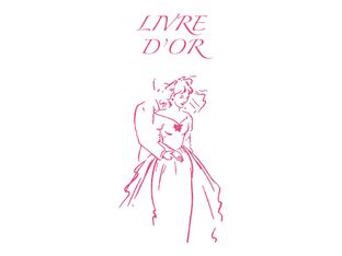 ELVE - Livre d'or mariage - 24 x 24 cm - portrait - 48 feuilles / 96 page - couple en rose