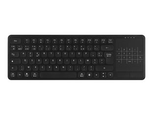 T'nB SLIM TOUCH - Clavier sans fil rechargeable avec pavé tactile - Bluetooth - noir