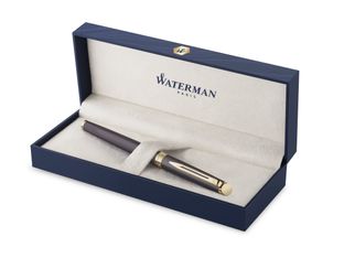 Waterman Hémisphère - Roller pointe fine - métallique noir - encre noire