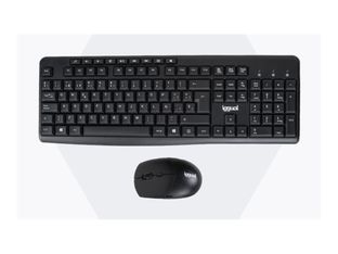 iggual WMK-BUSINESS2 - Juego de teclado y ratón - inalámbrico - 2.4 GHz - QWERTY - negro