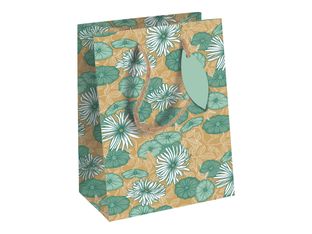 Clairefontaine - Sac cadeau moyen 21,5 x 10,2 x 25,3 cm - jardin - vert
