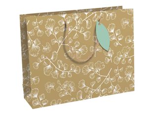 Clairefontaine My Garden - Sac shopping 37,3 x 11,8 x 27,5 cm - indéchirable - garden branches - kraft