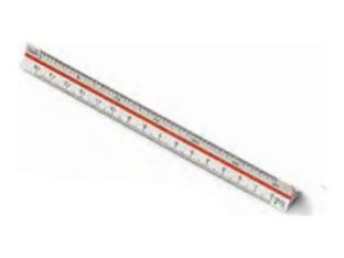 Faibo - Escalímetro - 30 cm - 1:20, 1:25, 1:50, 1:75, 1:100, 1:125