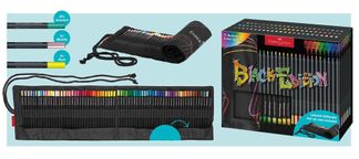 Trousse rouleau crayons de couleur Black Edition