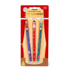 Set de 3 Legami - Stylos gel effaçable - Xmas - Noël