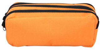 Estuche escolar Maxi School 3 compartimentos Naranja
