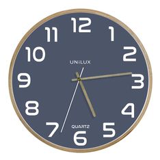 Horloge Baltic Unilux - fond bleu