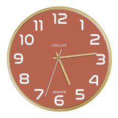 Horloge Baltic Unilux - fond brique