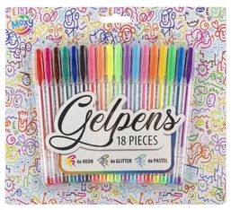 Set de 18 stylos gel 