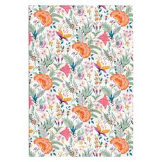 Carnet A5 Bahia - ligné - fleurs corail - Oberthur