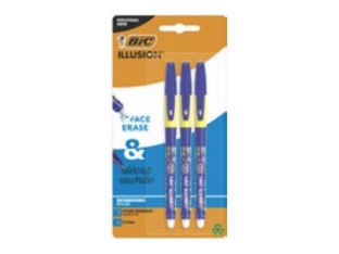 BIC Illusion - Stylo à bille - non permanent - 0.7 mm - moyen - avec gomme