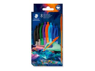 STAEDTLER ball 4230 - Stylo à bille - Multiverse Edition - couleurs assorties - 1 mm - moyen - rétractable