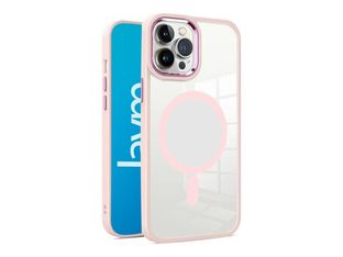 JAYM - Coque de protection pour téléphone portable - compatibilité avec MagSafe - polyuréthanne thermoplastique (TPU) - rose