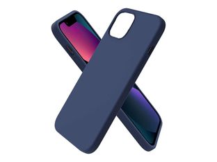 JAYM - Coque de protection pour téléphone portable - silicone liquide - bleu - pour Samsung Galaxy A25