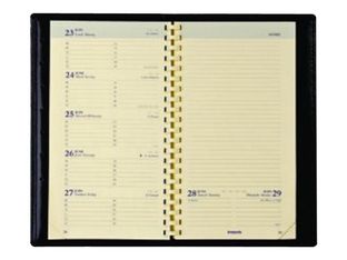 Agenda Brepols Palermo Classic Notaplan - semainier - 8,9 x 16 cm - couverture rouge