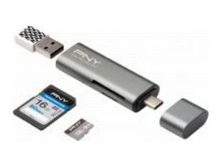 PNY - Lecteur de carte - USB-C 3.1 Gen 1