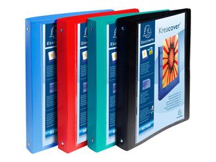 Exacompta Kreacover - Classeur à anneaux personnalisable - largeur de dos : 40 mm - pour A4 Maxi - capacité : 225 feuilles - disponible en différents coloris