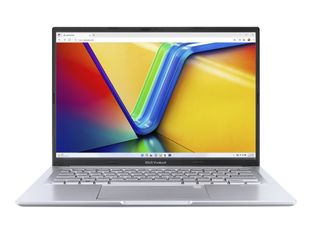 ASUS VivoBook 14 S1405YA-DRLY278W - Conception de charnière à 180 degrés - AMD Ryzen 7 - 7730U / jusqu'à 4.5 GHz - Win 11 Home - Radeon Graphics - 16 Go RAM - 512 Go SSD NVMe - 14" 1920 x 1200 - Wi-Fi 5 - argent cool, argent (clavier) - clavier : AZERTY