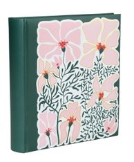 Album photos fantaisie mémo 200 ERICA "Flowers 4" pour 200 photos 10 x 15 cm coloris vert