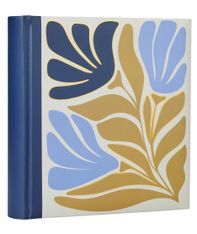 Album photos fantaisie mémo 200 ERICA "Flowers 4" pour 200 photos 10 x 15 cm coloris bleu & jaune