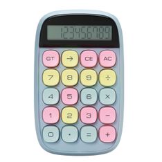 Calculatrice semi bureau SIGN "Pop petite" coloris bleu 