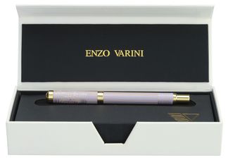 Plume ENZO VARINI "Palazzo Greek Colonnes" coloris rose & violet