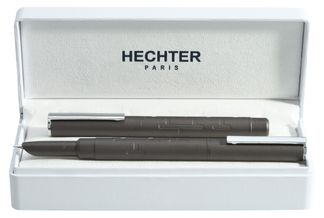 Parure plume + roller HECHTER PARIS "Silhouette Milky Way" coloris gun métallisé