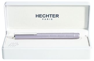 Plume HECHTER PARIS "Silhouette Milky Way" coloris violet clair métallisé