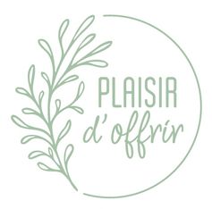 Plaisir d’Offrir – 500 étiquettes rondes autocollantes vert et blanc – rouleau déco nature