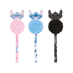 Stylo effaçable Stitch avec pompon – Pointe fine 0,5 mm