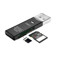 Lecteur USB 3.0 de carte micro sd et SD - noir