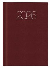 Agenda anual Premium Día página Burdeos