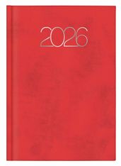 Agenda anual Premium Día página Rojo 755