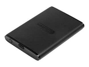 Transcend ESD270C - Disque dur externe - 250 Go - USB 3.1 Gen 2 (USB-C connecteur) - noir